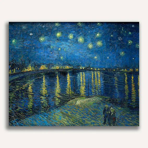 Starry Night Over the Rhône by Vincent Van Gogh Paint by Numbers