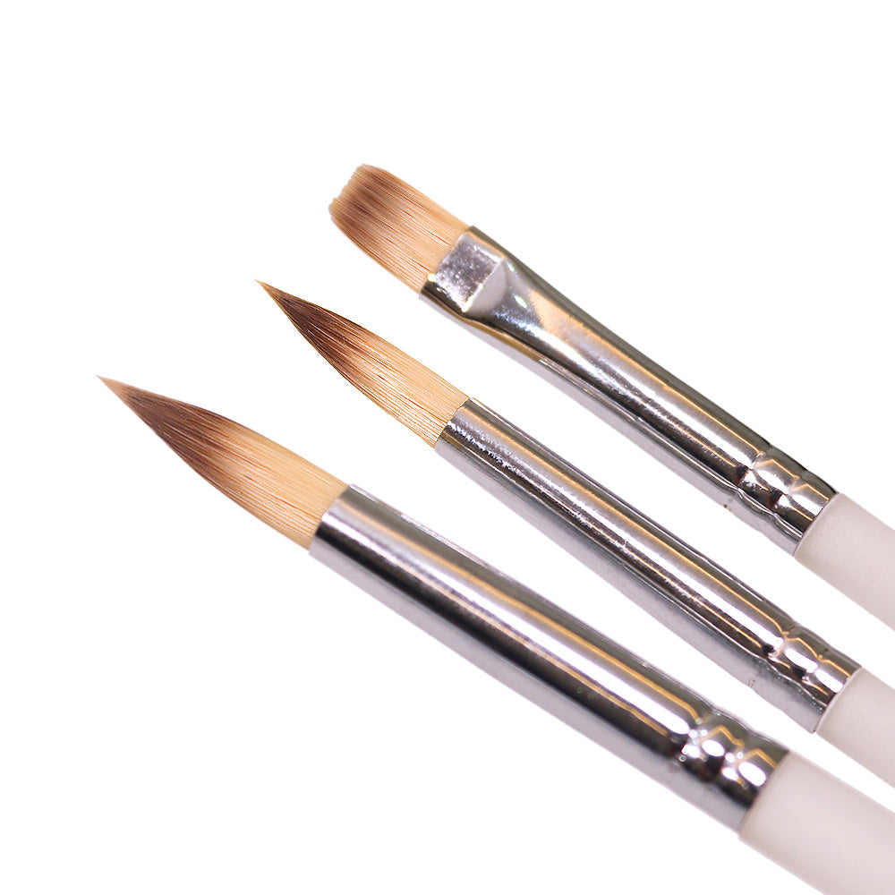 White Swan Paintbrush 3pcs