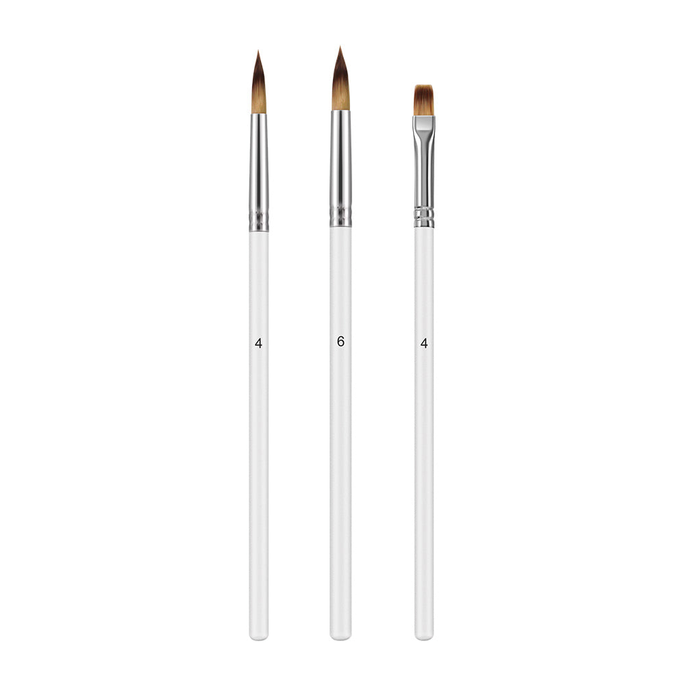 White Swan Paintbrush 3pcs