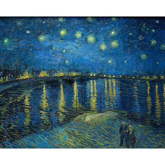 Starry Night Over the Rhône by Vincent Van Gogh Paint by Numbers