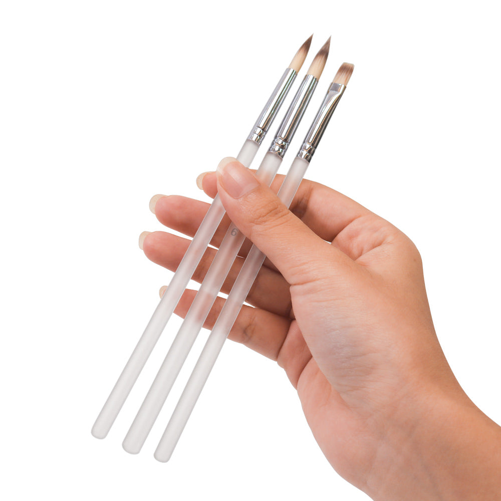 White Swan Paintbrush 3pcs