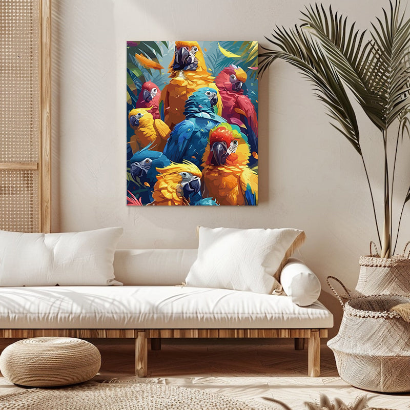 "Ciudad colorida" Pintura por números n.° 1