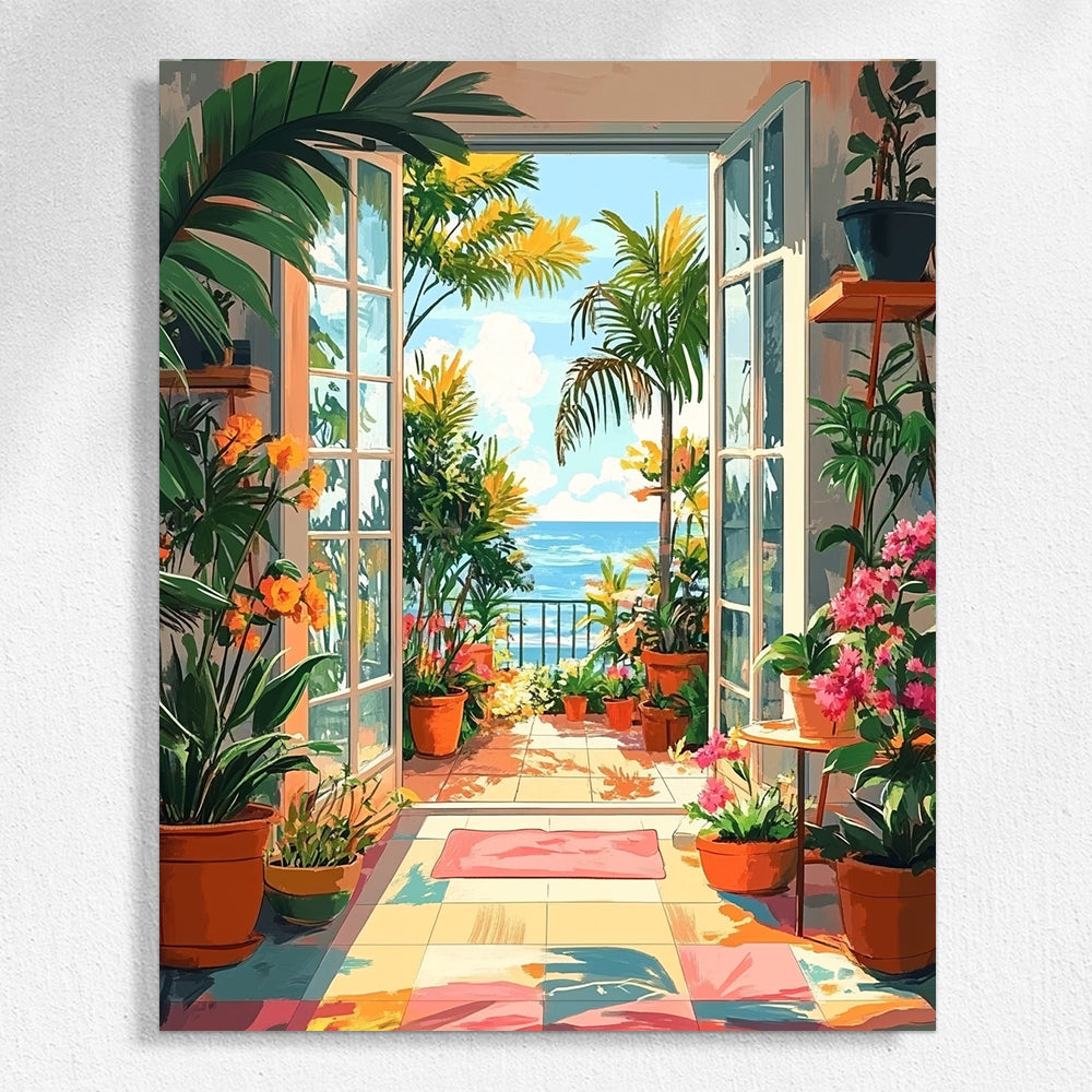 Sun-drenched garden - Paint by Numbers
