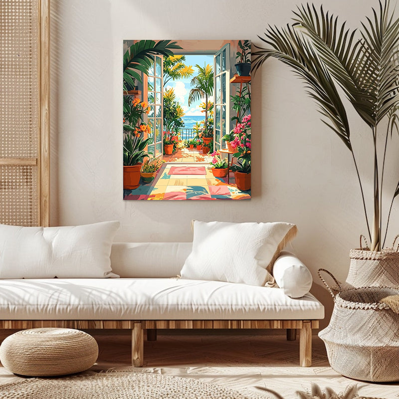 Sun-drenched garden - Paint by Numbers