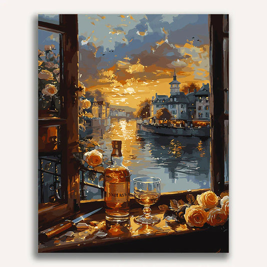 Sunset View Paint by Numbers