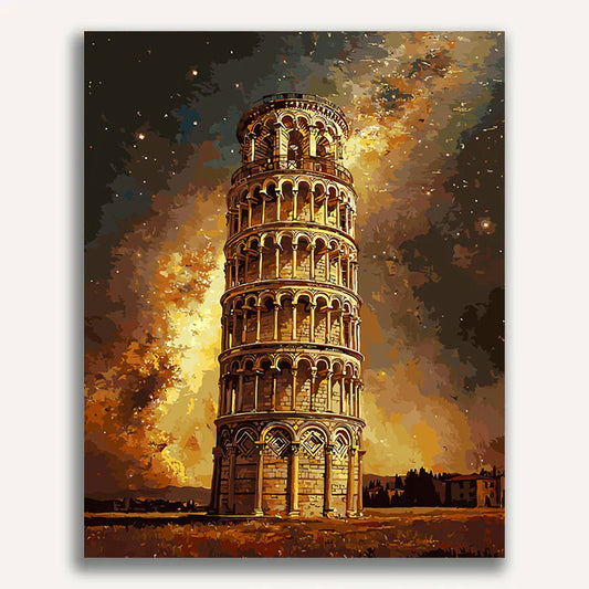 Leaning Tower of Pisa Paint by Numbers