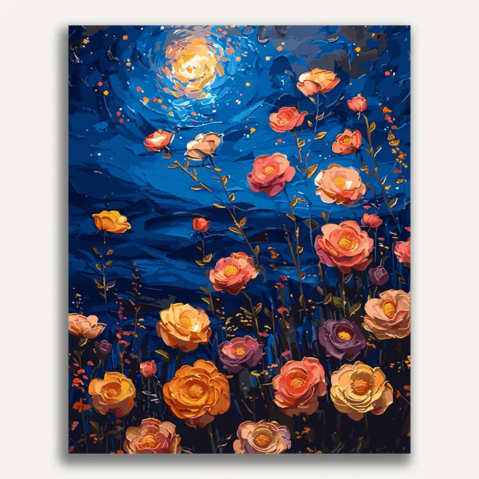 Flores de colores: pintura por números n.° 20 