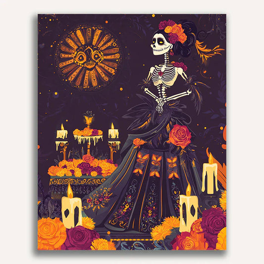 Day of the Dead Paint by Numbers#10