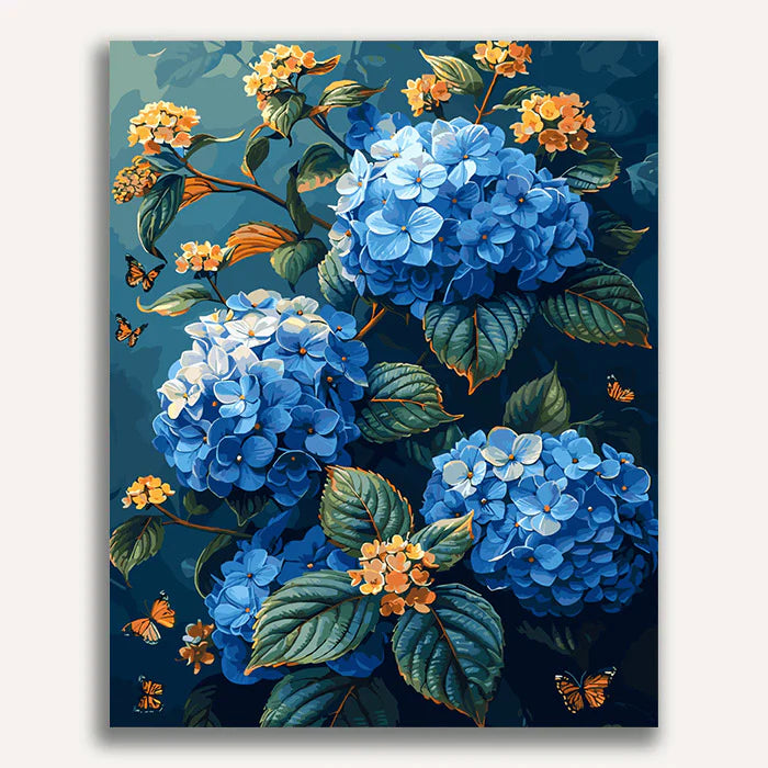 Hydrangea Paint by Numbers