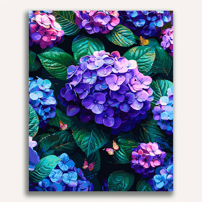 Hydrangea Paint by Numbers