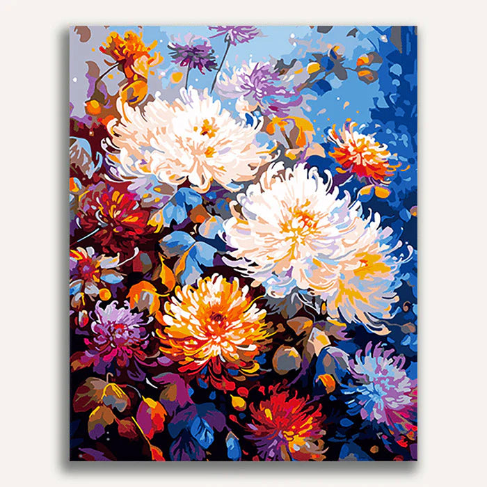 Blooming Flowers  Paint by Numbers