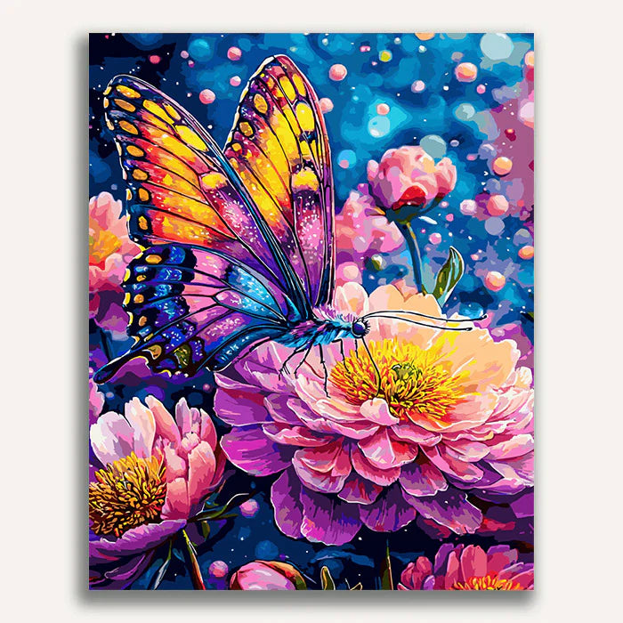 Flores de colores: pintura por números n.° 1 