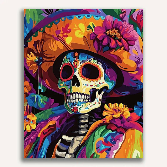 Day of the Dead Paint by Numbers#01