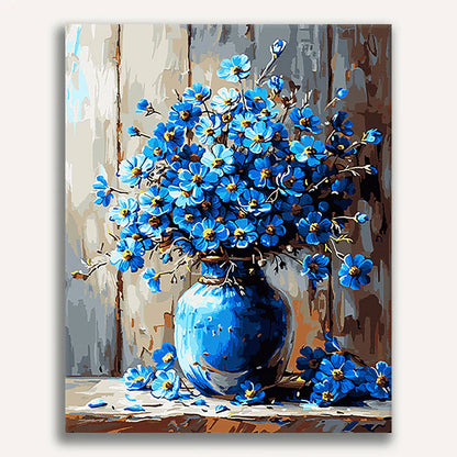 Blue Freesia Paint by Numbers