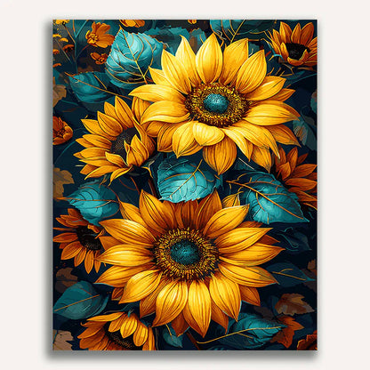 Flores de colores: pintura por números n.° 20 