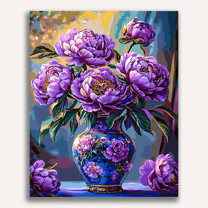 Purple Vase  Paint by Numbers