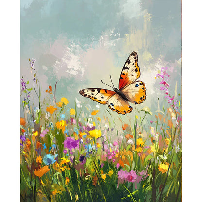 Fluttering Blooms Paint by Numbers #20