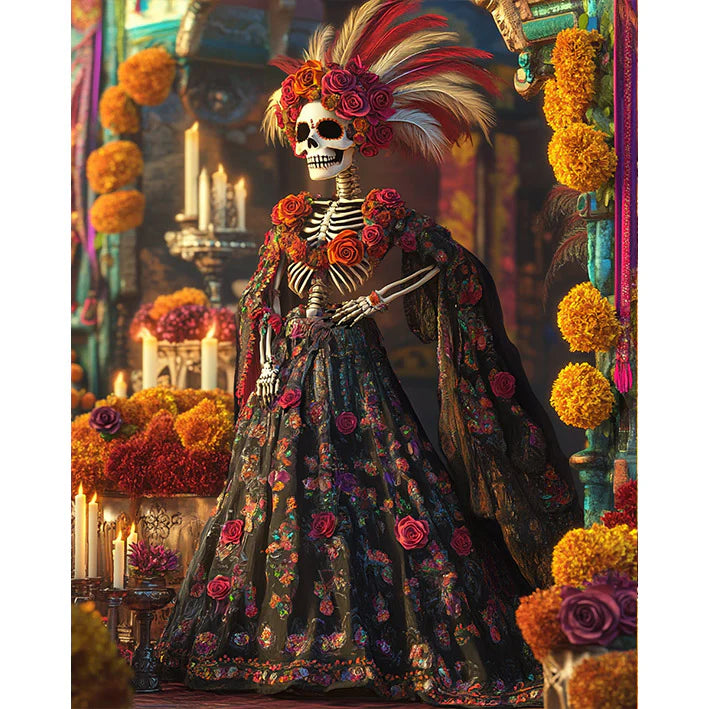 Day of the Dead Paint by Numbers#08