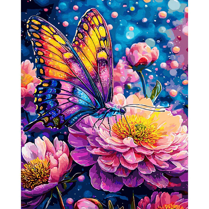 Flores de colores: pintura por números n.° 1 