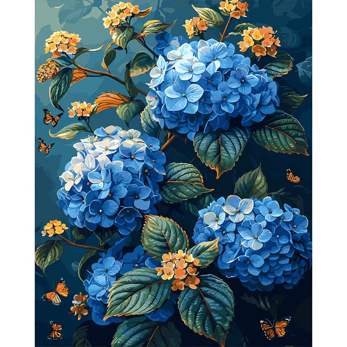 Hydrangea Paint by Numbers