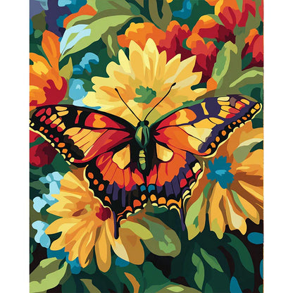 Fluttering Blooms Paint by Numbers #39