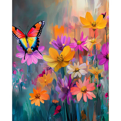 Fluttering Blooms Paint by Numbers #32