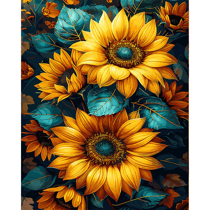 Flores de colores: pintura por números n.° 20 