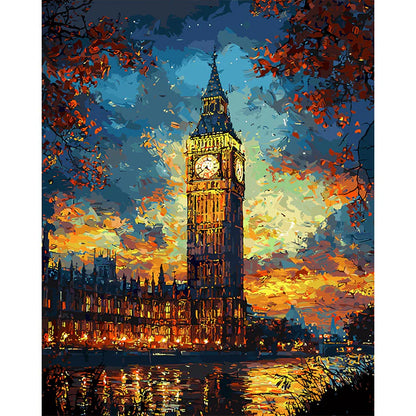 Big Ben at night Paint by Numbers