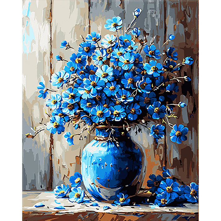 Blue Freesia Paint by Numbers