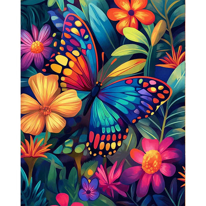 Flores de colores: pintura por números n.° 1 