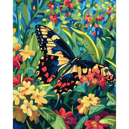 Fluttering Blooms Paint by Numbers #37