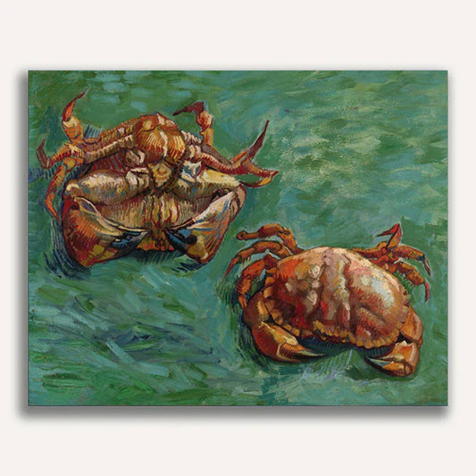 Two Crabs by Vincent Van Gogh Paint by Numbers