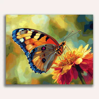 Fluttering Blooms Paint by Numbers #46