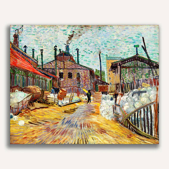 The Factory by Vincent Van Gogh Paint by Numbers