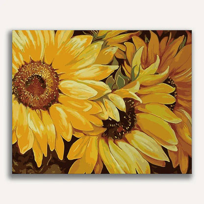 Blooming Sunflower Paint by Numbers