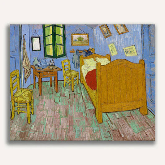 The Bedroom in Arles by Vincent Van Gogh Paint by Numbers