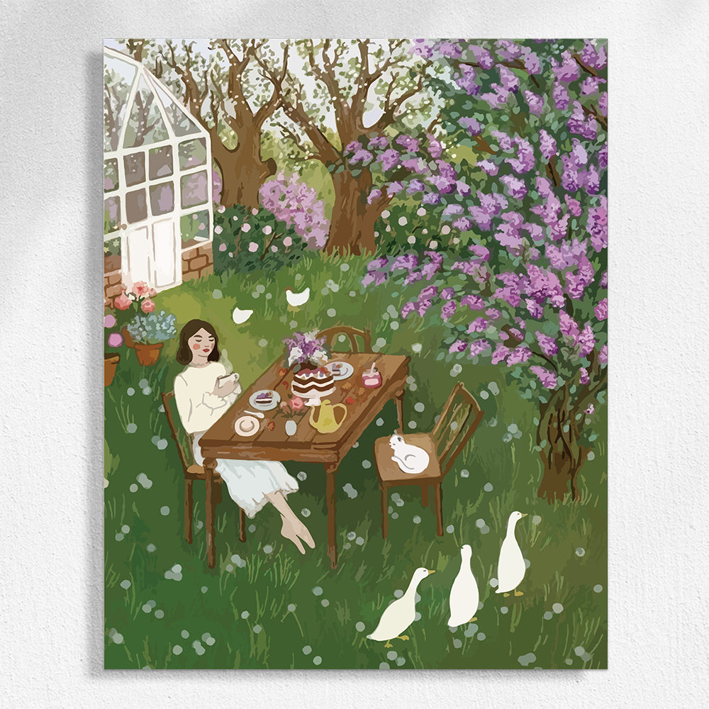 Leisure time - Garden Paint by Numbers Kits | Flower Park Landscape DIY | Paintbyart