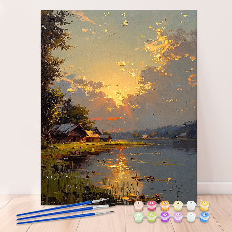 Sunset by the sea