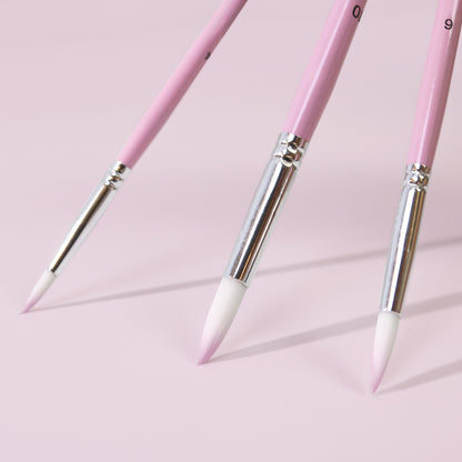 Pink 6pcs Paint Brushes