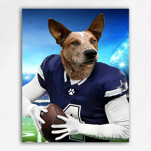 Football Player-Custom Pet Portrait