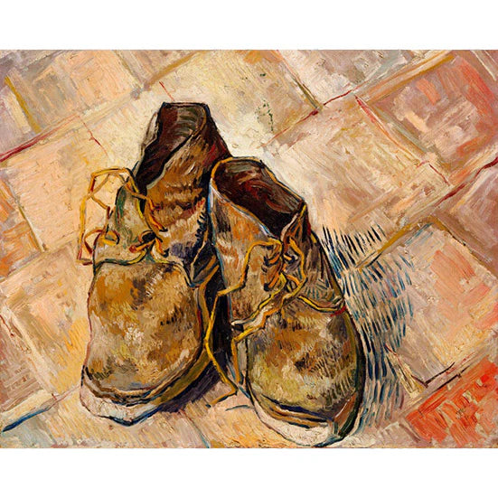 Shoes by Vincent Van Gogh Paint by Numbers