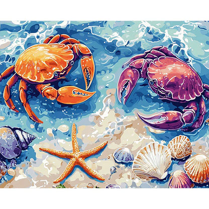 Crabs in a Tide Pool Paint by Numbers