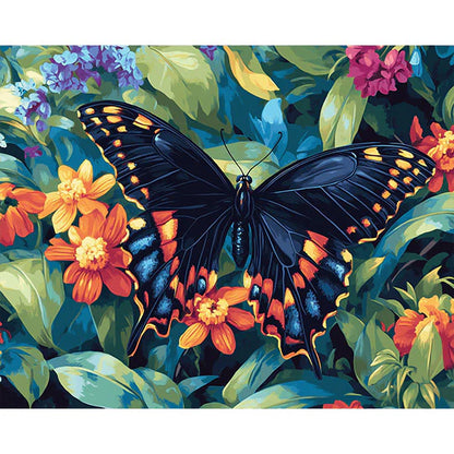 Fluttering Blooms Paint by Numbers #17