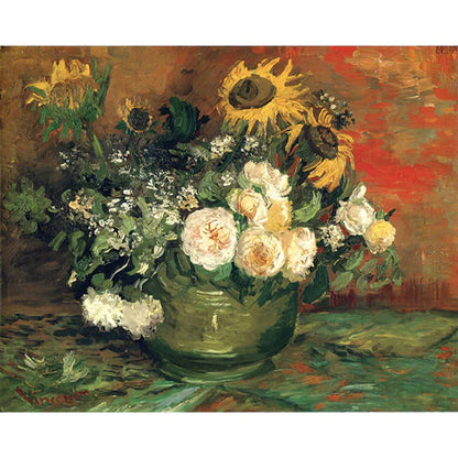 Flores de colores: pintura por números n.° 1 