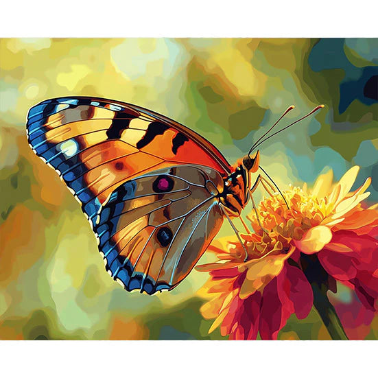 Fluttering Blooms Paint by Numbers #46