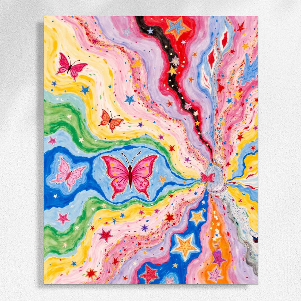 "Bunte Stadt" Malen nach Zahlen Nr. 1 