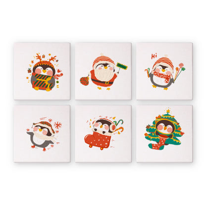 Mini Paint by Numbers Series #05: 'Christmas' - 6-in-1 Set (6"x6" / 15x15cm)