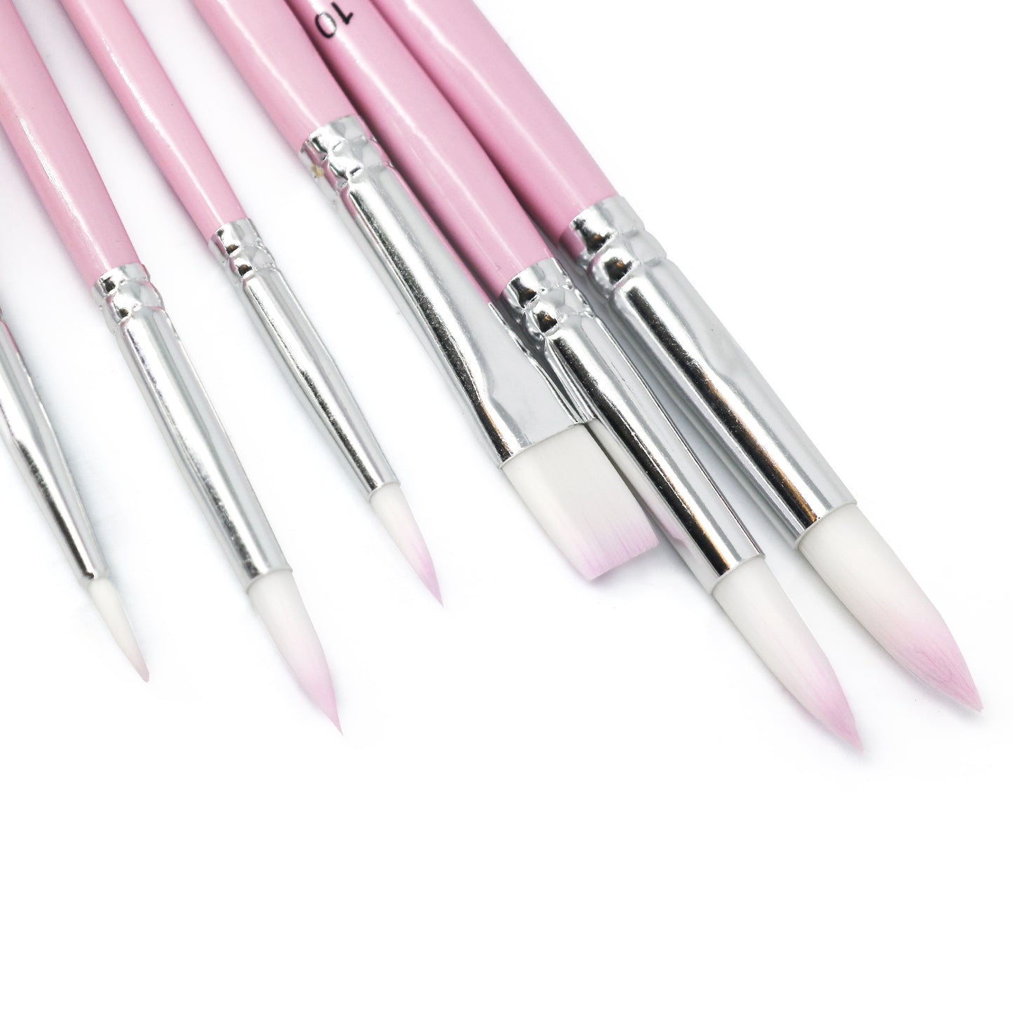 Pink 6pcs Paint Brushes