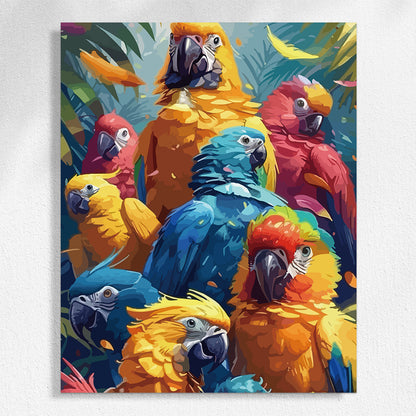 "Ciudad colorida" Pintura por números n.° 1 
