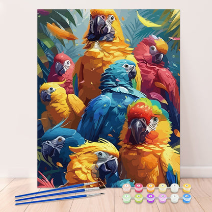 "Ciudad colorida" Pintura por números n.° 1 